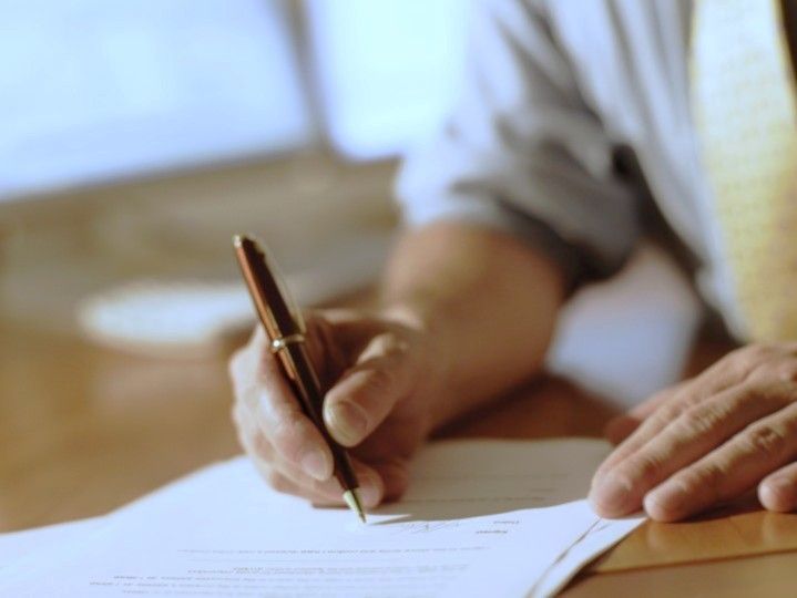 Подписание подтверждения заказа